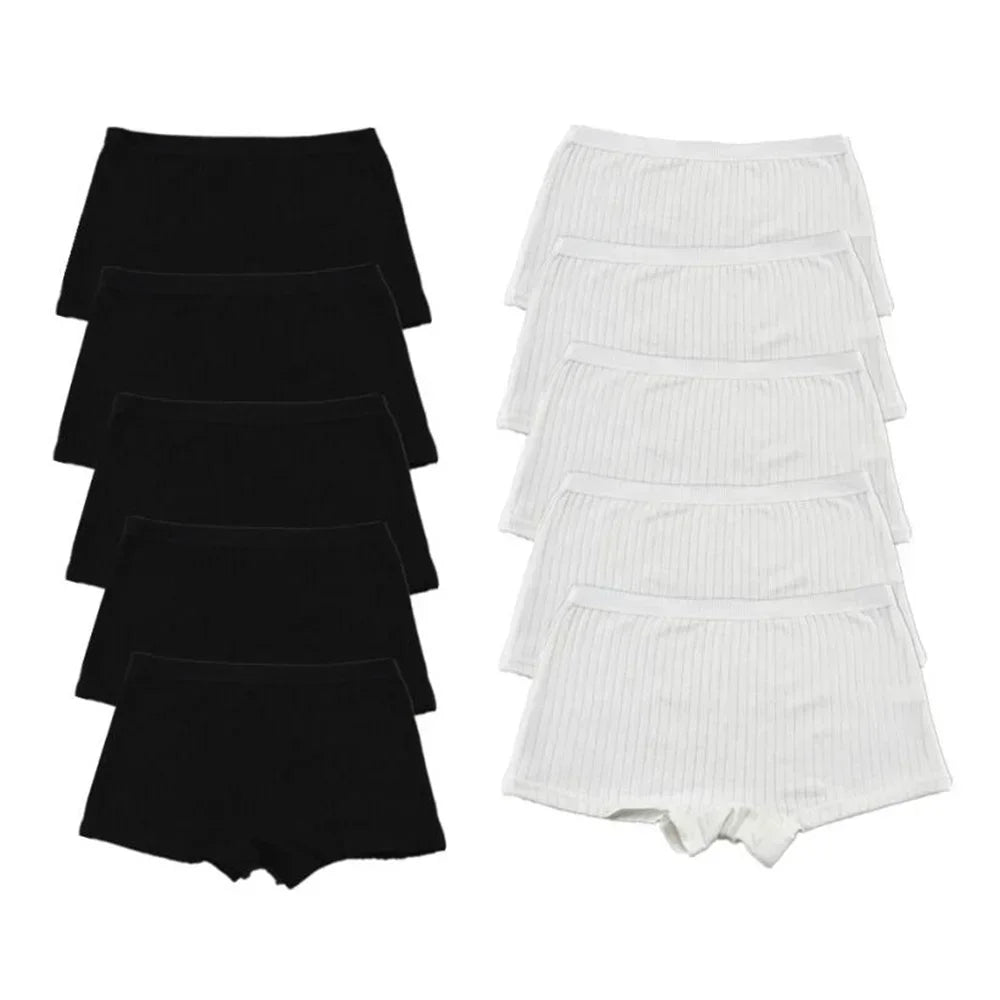 10PCS Fast Shipping M-XL 95% Cotton Boxer Shorts Women Sports Panties Yoga Panty for Female Underpants