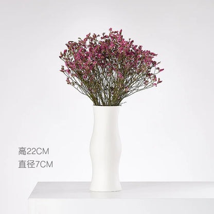Modern Nordic Ceramic Vases, Living Room, Household Tabletop Decorations, Plain Burning Process, High Grade Vase