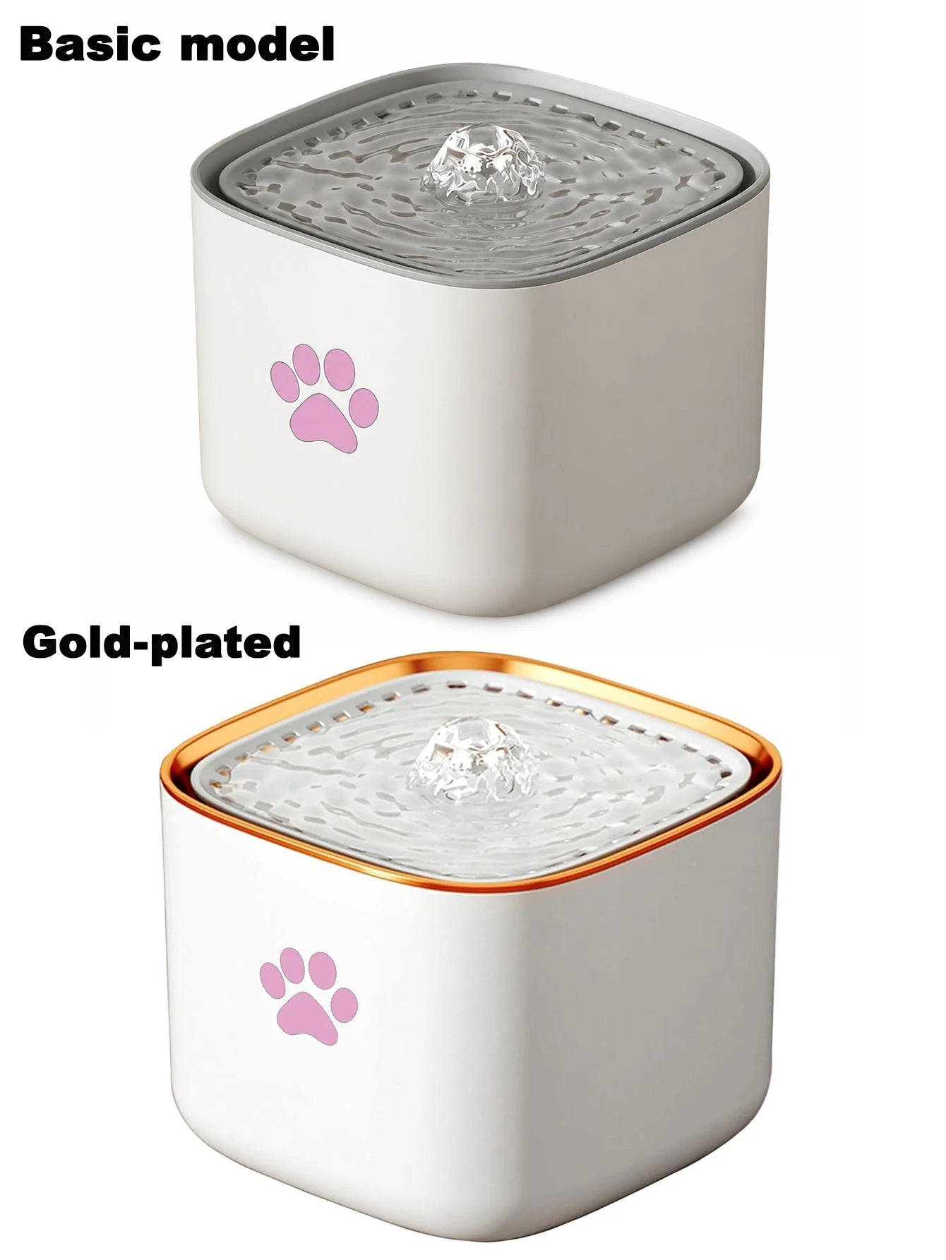 3L/101.45oz pet water fountain, suitable for cats and dogs, with automatic fountain and filter, quiet water circulation system,