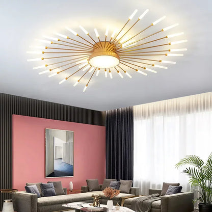 Modern Minimalist Stylish LED Ceiling Chandelier Lamps Design Art Suspension Pendant Lights Home Decor Items Living Room Bedroom