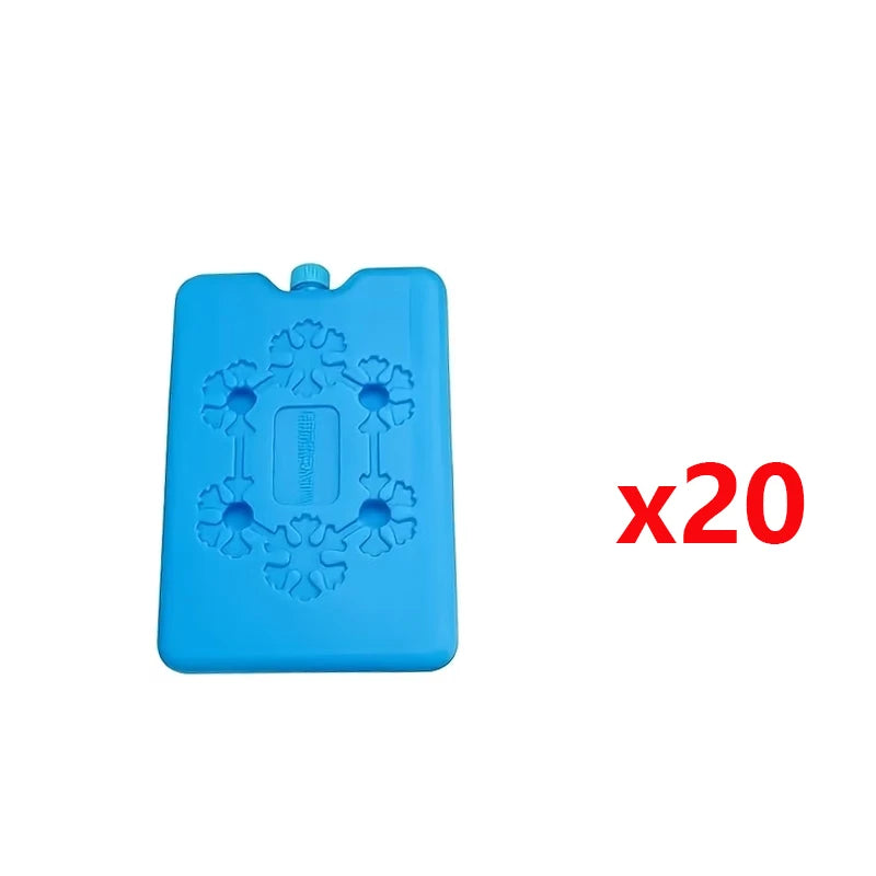 1-40Pcs Reusable Ice Pack Freezer Ice Cooler Bag Long-lasting Cooling Water Fill Box for Fresh Food Storage Refrigeration