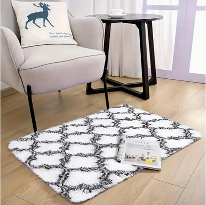 VIKAMA 50x80cm Red Wedding Carpet, Plush Bedroom Bedside Blanket, Proposal, Valentine's Day Party Decoration, Welcome Doormat
