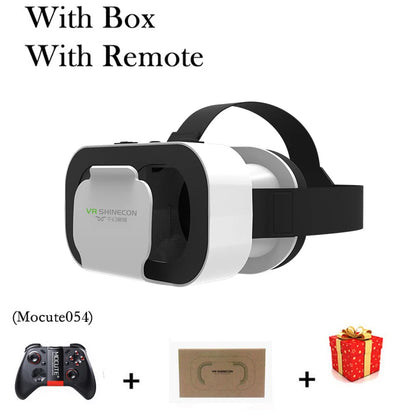 Shinecon Viar Virtual Reality VR Glasses Headset 3D Device Helmet Goggles Lenses For Smartphone Smart Phone Game Cell Mobile Set