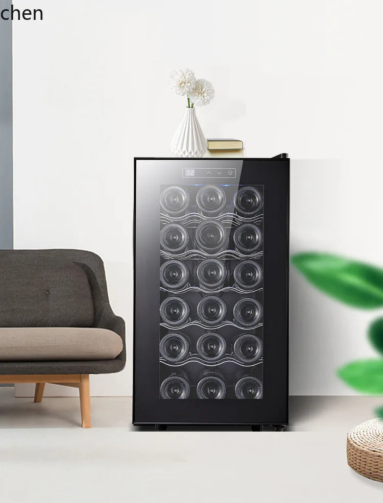 HXL 18-Pack Red Wine Constant Temperature Wine Cabinet Refrigerator Electronic Air Cooling Refrigerated Cabinet