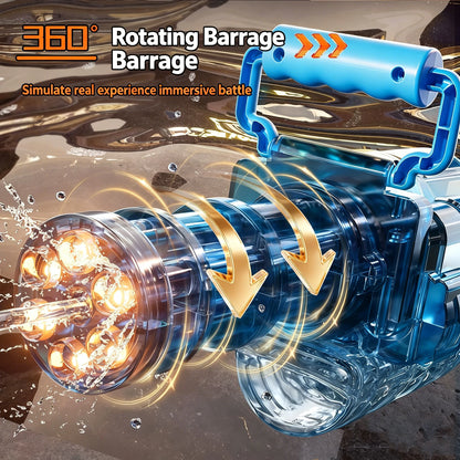 Children Simulated Firing Electric Water Gun Toy Gatling Automatic Continuous Shooting Water Pistol Summer Outdoor Toys for Kids