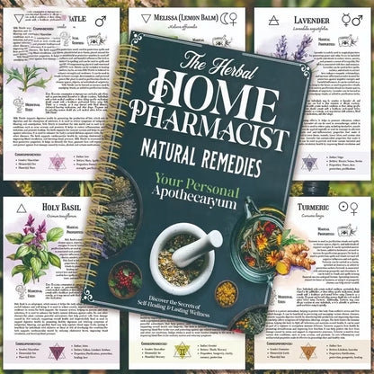 Herbal Home Pharmacist Natural Remedies Book Personal Apothecary Self Healing Wellness Guide Holistic Health