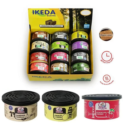 Car Air Freshener  Scent Organic Cans Odor Eliminator Essential Long-Lasting,Strong Fragrance For Home Closet and Car