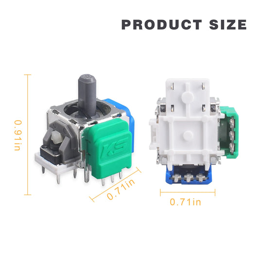 10Pcs Tmr Electromagnetic Joystick Replacement for Ps5 Gamepad 3D Analog Stick Sensor Module for Ps4 Xbox One & Elite Controller