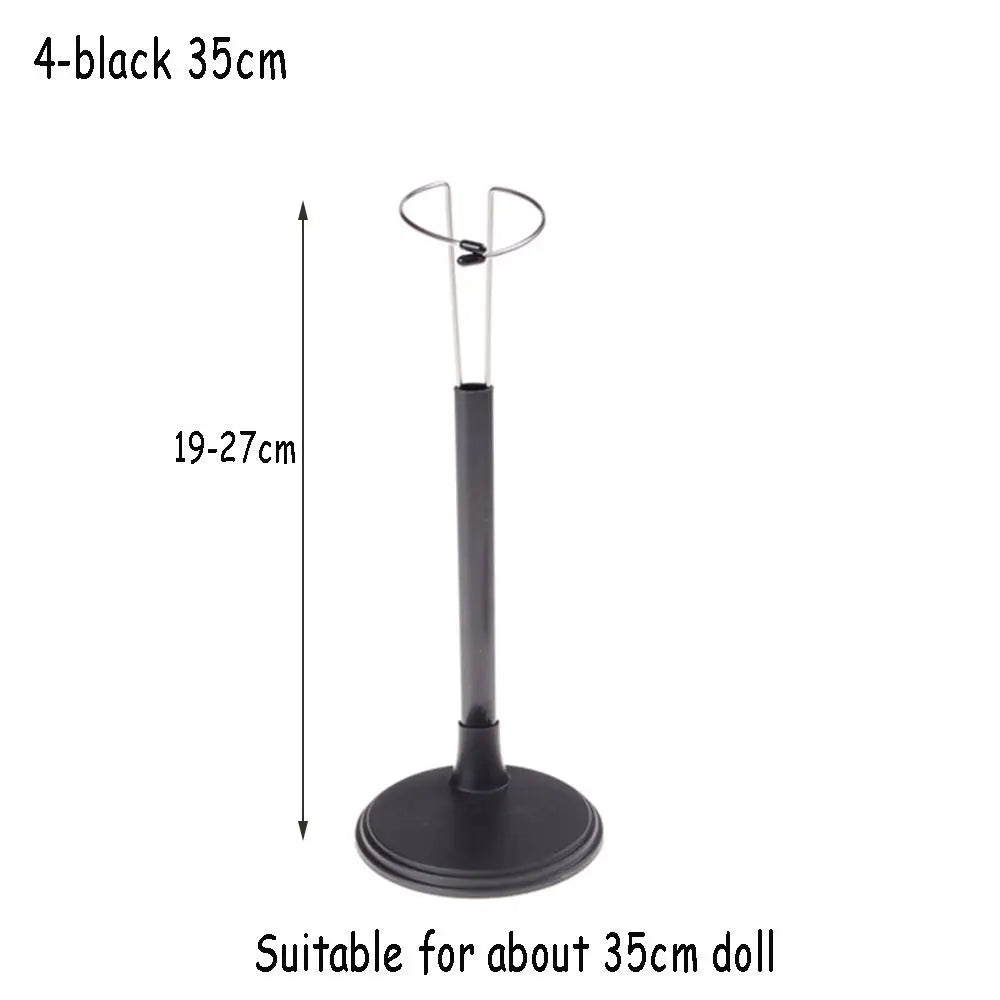 Doll Bracket White Black 15/20/25/35/45CM Adjustable Metal Stand Holder Toy Store Display Support Accessories Toy Store Display