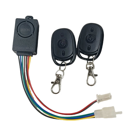 E-bike Alarm System 48V 60V 72V with Two Switches for Electric Bicycle Tricycle Brushless Controller Supplies
