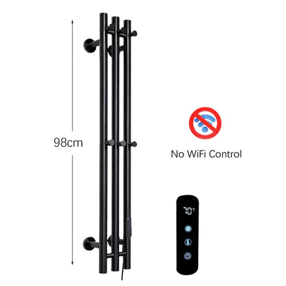 OXG Electric Heated Towel Rack Wall Mounted Bathroom Towel Warmer Dryer Heater 3 Bars Timer Touch Control WiFi Energy Saving
