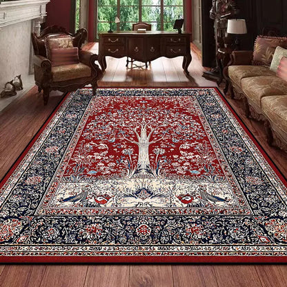 Retro Persian Carpet for Living Room Boho Decor for Room Balcony Rug Large Luxury Red Bed Decoration Home Mats Bedside 160x230