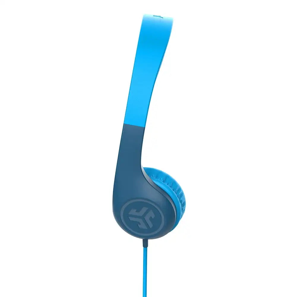 JBuddies Pop Wired Kids Headphones, Blue, Noise Isolation, Kids Safe, Volume Limiting Headphones wireless earphones ear buds