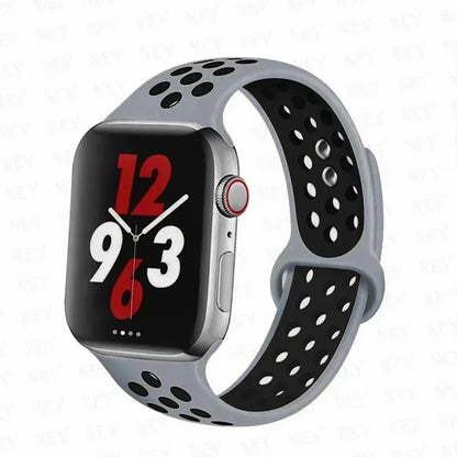 Silicone Sport Straps For Apple Watch 10 Band 45mm 44mm Ultra2 49mm 38/40mm 41mm 42 46mm Bracelet iWatch Series 8 7 6 4 5 3 9 SE