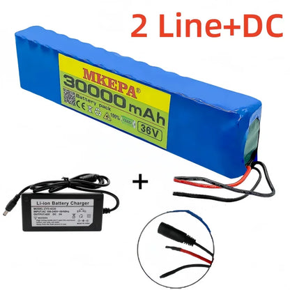 10S3P 36V 30000mAh 100% Brand New Lithium-Ion Rechargeable Battery Suitable for Electric Products Such as Scooters Battery
