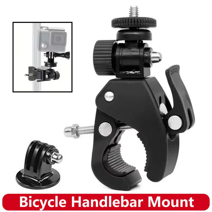 Bicycle Handlebar Mount Bike Holder for GoPro Hero 13 12 11 10 9 8 7 6 5 SJCAM AKASO Insta360 DJI Osmo Action Camera Accessories
