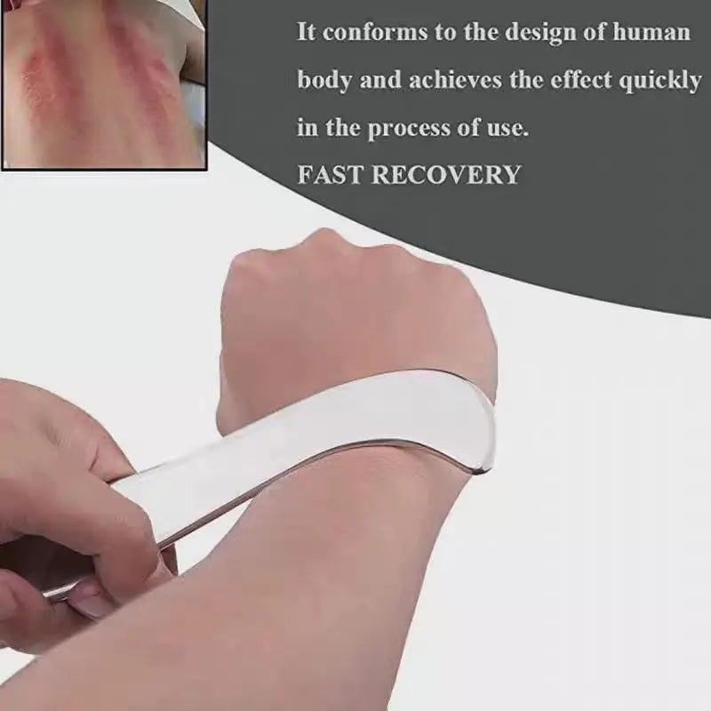 Stainless Steel Big S Fascia Knife - Professional Deep Tissue Massage Tool for Muscle Recovery