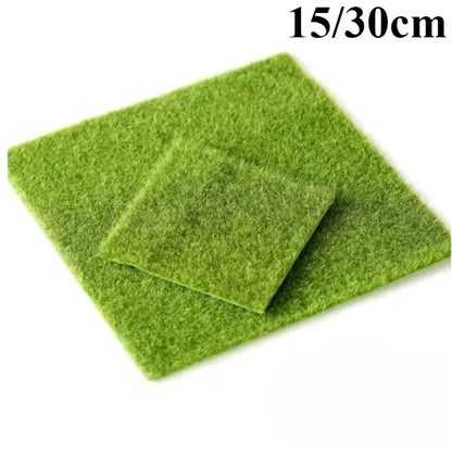 1PC Mini Artificial Lawn Grass Terrariums DIY Micro Landscape Decoration Fake Moss Bonsai Miniatures Garden Ornament