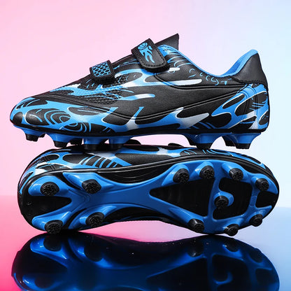 New Men Kids Football Boots Ultralight Boys Professional Soccer Shoes Cleats Non-Slip Match Grass Training Shoes Drop Shipping