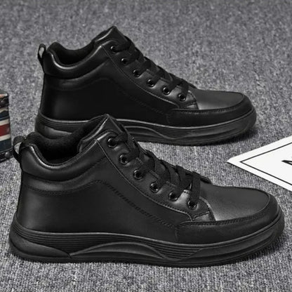 Hot Men's Shoes PU Leather Sneakers Fashion Hip Hop Casual Shoes Red Platform Male Running Shoes Designer High Top Tennis Shoe