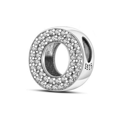 Fit Original Bangle Bracelet DIY A-Z Alphabet Charms Bead 925 Sterling Silver CZ Zircon LOVE Letter Dangle Pendant Jewelry Gift