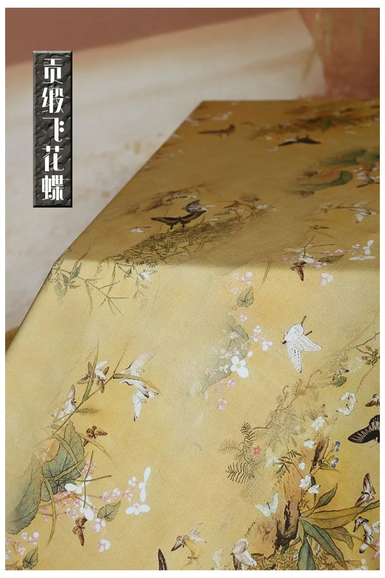 Digital Printed Rayon Fabric Summer By Meters for Women Dress Pajamas Cool Blankets Diy Sewing Soft Smooth Floral Textile Cloth