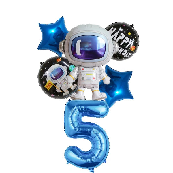 Planet Astronaut Birthday Party Decoration Paper Cup Plate Napkin Balloon Tablecloth  For Kids Baby Shower Party Supplies Gifts