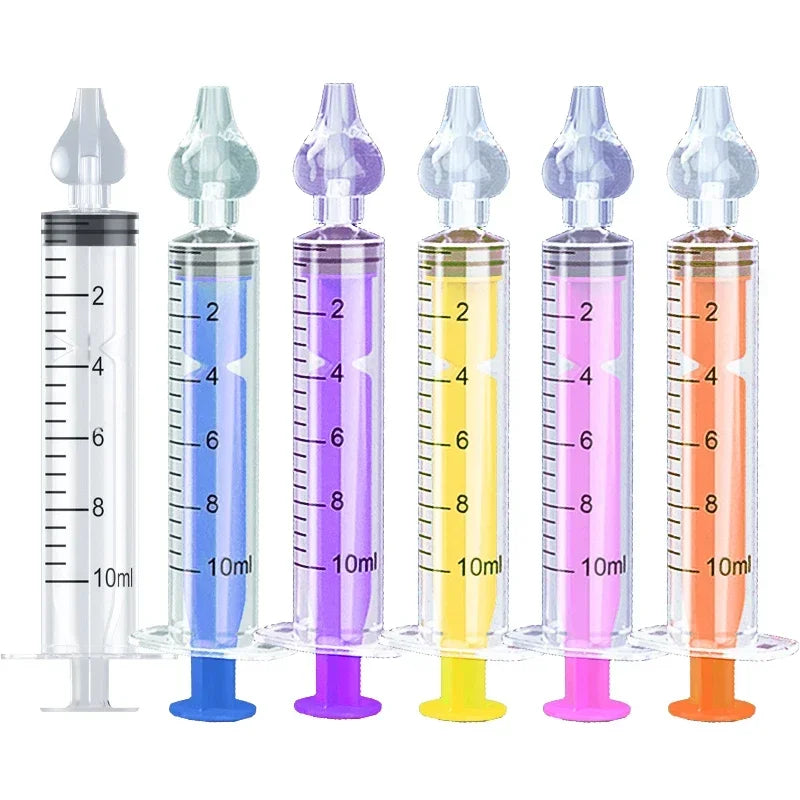 10ML/20ML Baby Nose Cleaner Needle Tube Nasal Aspirator Reusable Baby Rhinitis Nasal Washer Syringe Nasal Irrigator for Children