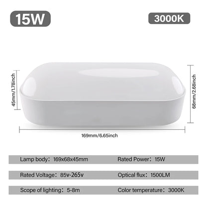 Wall Light 15W AC85-265V 3000K 4000K 6000K LED Lamps Indoor Outdoor Wall Sconce Living Room Porch Bedroom Wall Lamp