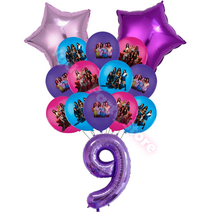 Idol K&Katseye Birthday Party Favors Bracelet Sticker Keychain Kpop Girl Balloons Party Decoration Fans Gifts Baby Shower Suppli