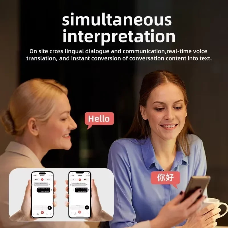 AI Real-time Language Translation Instant Voice Translators Meeting Summary Speech Simultaneous Interpretation Smart Translator