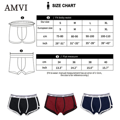 Mens Underwear Boxers Pack Cotton Men's Panties Breathable Solid Boxershorts Male Mid Waist Underpants Boxer Hombre Men Shorts