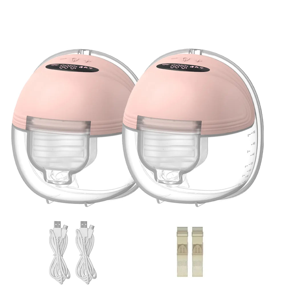 BornBL S21 Electric Breast Pump, Wearable Hands-Free Breastfeeding Pump with 12 Suction 3 Mode, Portable Baby Milk Extractor