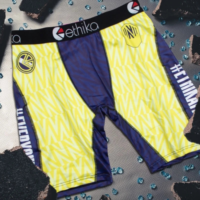 ETHIKA 1Pcs Men Underwear Boxers Breathable Mesh Crotch Man Underpants Plus Size Mens Panties L-3XL Printed Men's Boxers Briefs