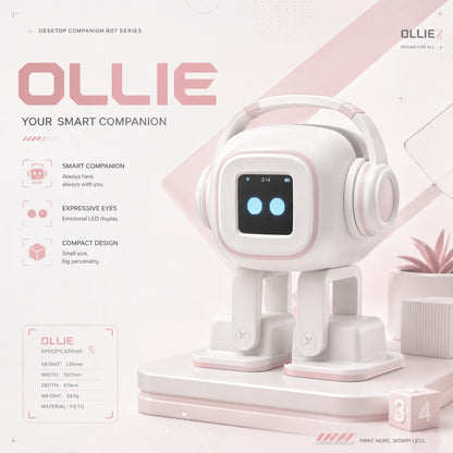AI Robot Companion | EMO Interactive Chatbot,Voice Assistant, Smart Chat & Dancing Robot, Customizable Personality Gift Toy