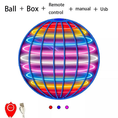 Flying Ball Boomerang Flyorb Magic Band LED Light Drone Hover Ball Flying New Planet Flying Rotating Fingertip Toy Kids Gift