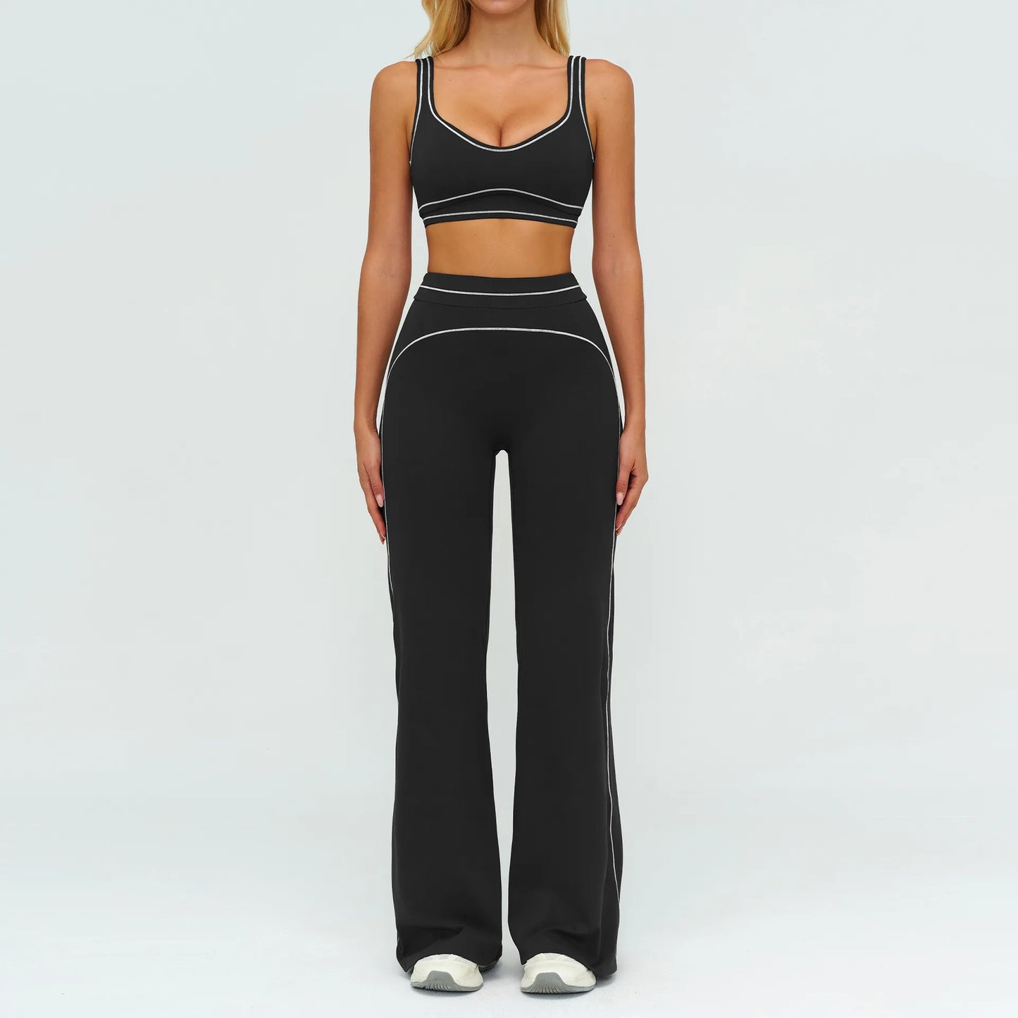 Yoga Suit 2PCS Women Tracksuits Sports Outfits Gym Clothes Running Sports Bra Suits Female Workout Yoga Clothes Athletic Wear