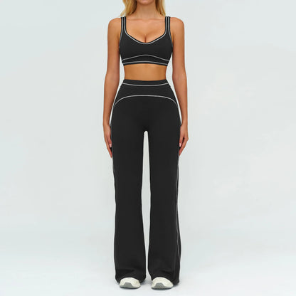 Yoga Suit 2PCS Women Tracksuits Sports Outfits Gym Clothes Running Sports Bra Suits Female Workout Yoga Clothes Athletic Wear