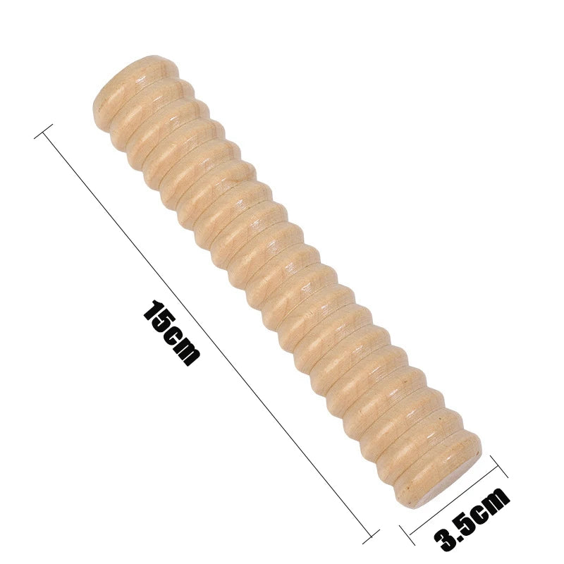 Wooden Massager Manual Roller Neck Back Waist Massage Tool Portable Meridian Dredging Massager Relax Leg Body Massage for Face