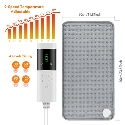 Electric Heating Pad Thermal Mat for Neck and Back Muscle Relaxation Household Warm Abdomen Winter Heated Blanket Office
