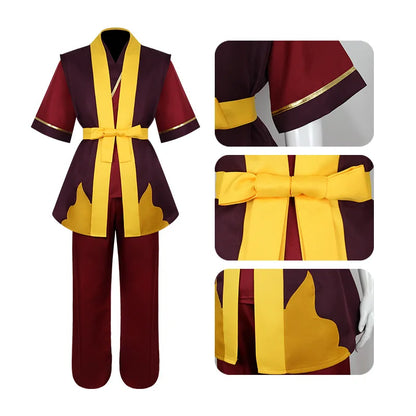 Avatar The Last Airbender Prince Zuko Cosplay Costume - Shengweida Halloween Stage Performance Outfit