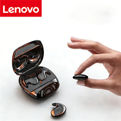 Lenovo Wireless Sports Bluetooth Headphones Ultra-thin Tws Dual Ear Sleep in Ear Mini Painless Call Noise Cancelling Headphones
