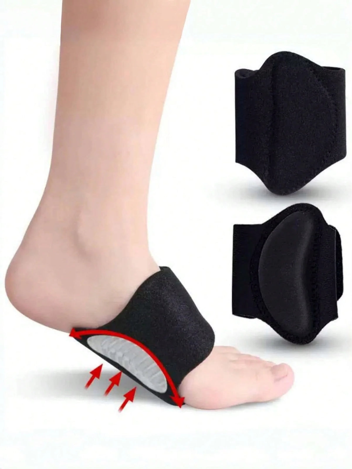 Arch Support Sports Cushion Insoles Pressure Relief Foot Buffer Pads for Men Women
