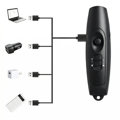 Electronic Whistle USB Rechargeable Loud Air Horn 120-150dB with LED Safety Light with Lanyard for Hiking Camping Scare Bears