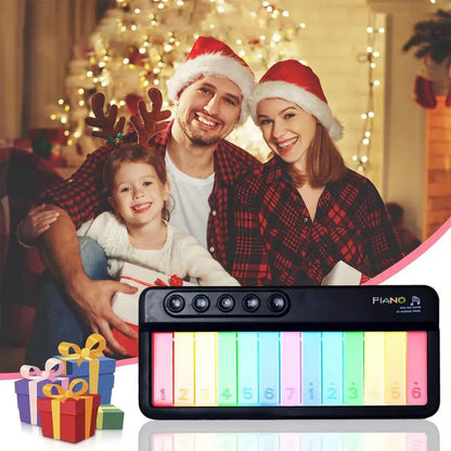 Children Electronic Piano Toy Electronic Kids Keyboard Touch Screen Light Piano Toy Portable Musical Instruments Educational