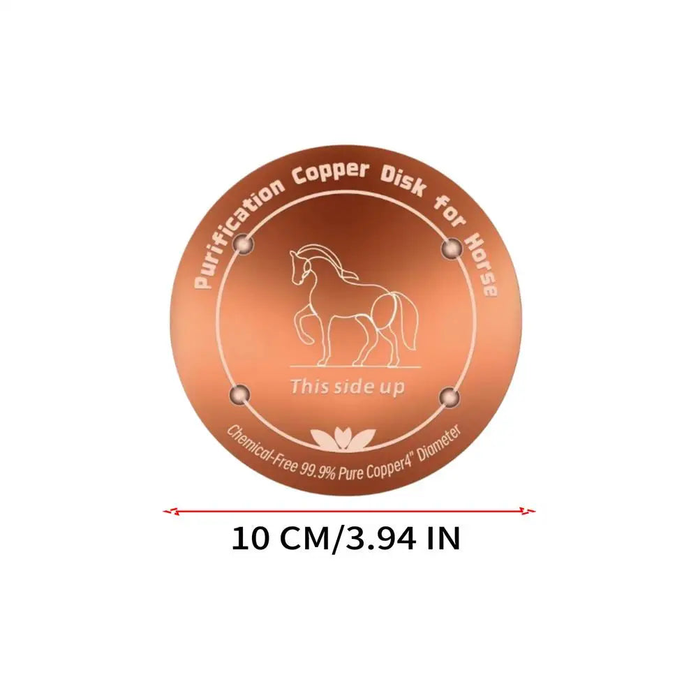 Horse drinking trough cleaner livestock drinking trough bird bathtub dual-use Animal Purification Disc 4 Inches Copper Purifier