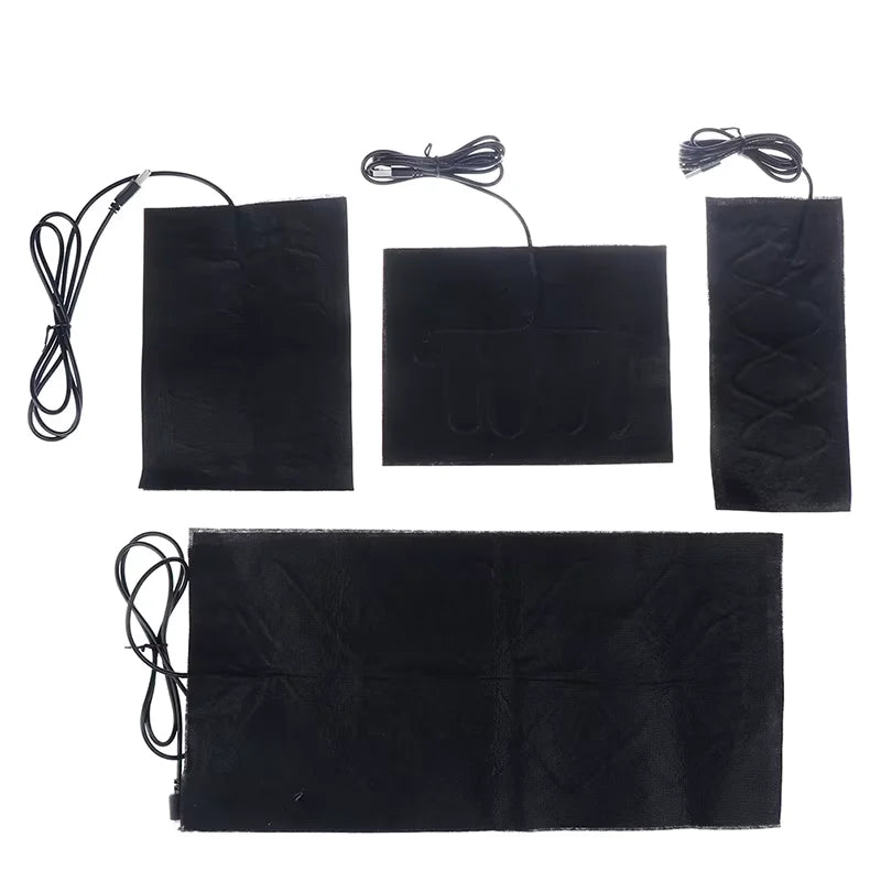 5V USB Carbon Fiber Electric Heater High Temperature 50-60℃ Waist Knee Pain Relief Fast Heating Portable Pad