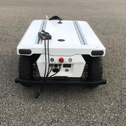 80kg Payload Automatic 4WD Wheeled Robot Delivery Vehicle, Unmanned UGV Platform for Autonomous Logistics