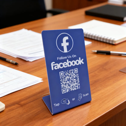 NFC 215 Programmable for Instagram Facebook NFC Station Table 13.56Mhz QR Code Can Be Independently Set to Link Standing Card