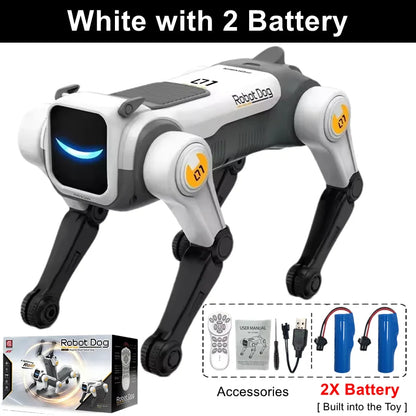 RC Mechanical Dog Intelligent AI RC Robot Dog Voice Command Programmable Singing Dancing Electronic Stunt Bionic Smart Robot Dog